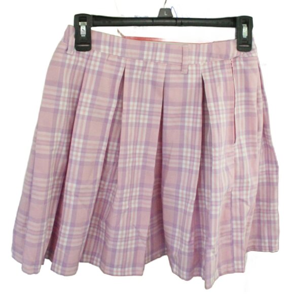 Pink and Lavender Plaid Pleated Skirt/Hot Topic/Sweet Society - Picture 2 of 3